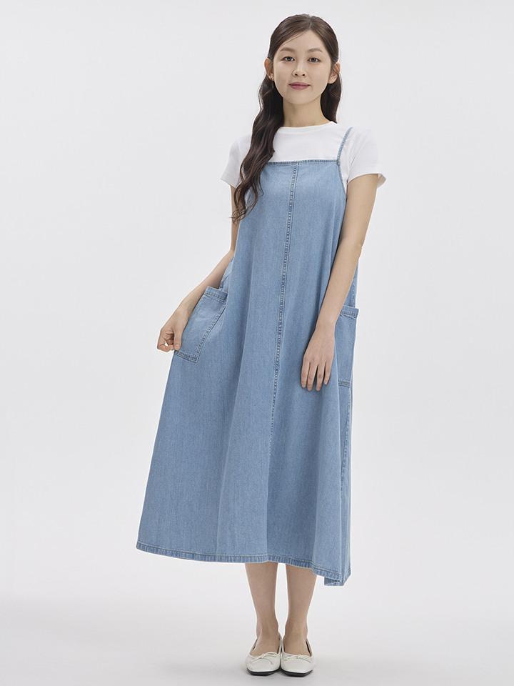 TOPTEN Women'S Denim Slip Dress_Msg2Oo2302