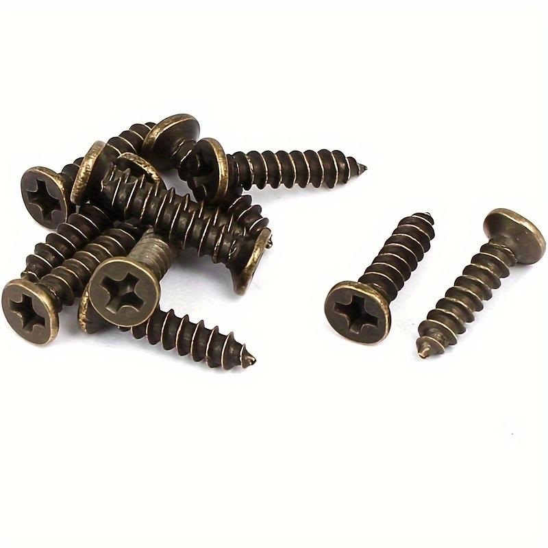 12/20pcs Antique Brass Drawer Knobs, Vintage Cabinet Pulls for Closet, Dresser & Furniture with Screws