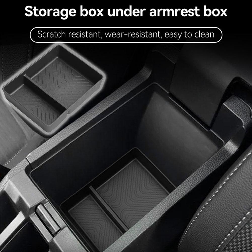 Armrest Storage Box For Wr-v 2025-2025 Armrest Lower Storage Box Car Tray Abs Organizer Black Accessories For W S4w3