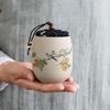 Mini Portable Coarse Pottery Tea Canister Set (5 Pcs)