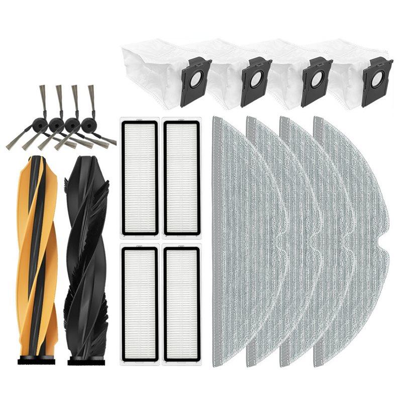 A78E-Passend für Dreame D20 Pro / D20 Plus / D20 Pro Plus / MOVA Z60 Ultra Roller Komplettes Bürstenfilter-Mopp-Staubbeutel-Teil