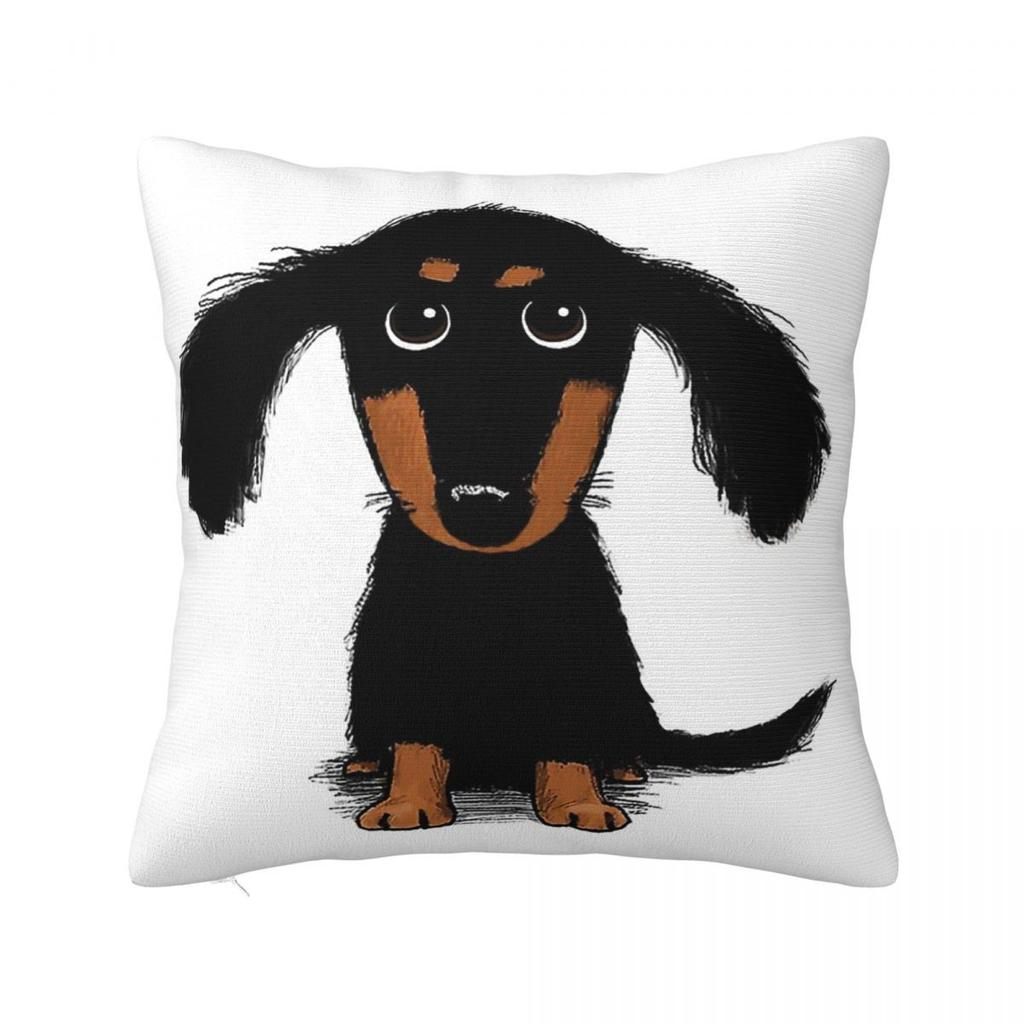 Dachshund Dog Love Square Pillow Covers Home Wiener Sausage Doxie Cushion Cover Cute Home Decoration Pillowcase 4545