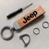 Per Auto Jeep Portachiavi ad Anello in Pelle Vintage Catena in Lega di Zinco Chiave per Jeep Grand Cherokee Wrangler JK Gladiator Compass Renegad