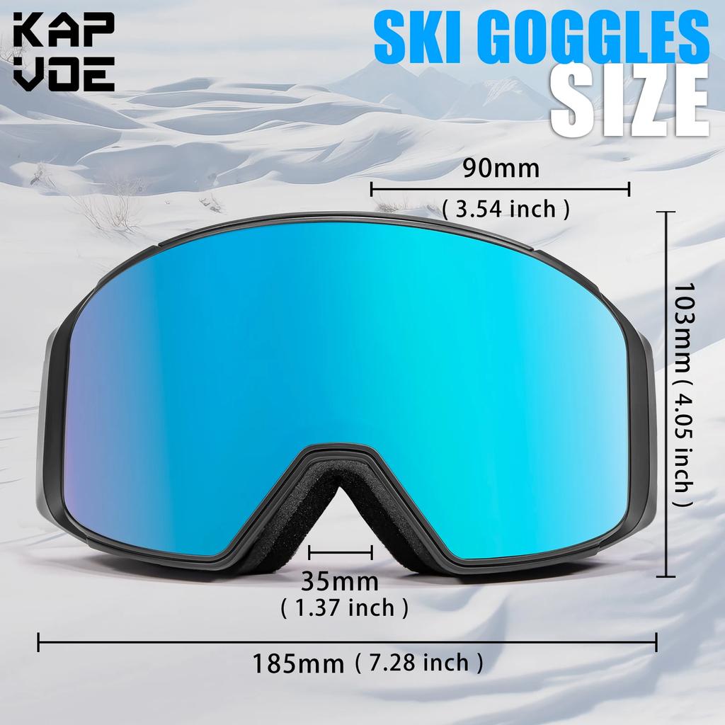 Photochromic UV400 Protection Ski Goggles Sports Mask for Men Women Winter Anti-Fog Snowboarding Goggle Skiing Glasses