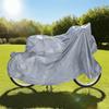 Praktische 100x200cm Wasserdichte Regenabdeckung Silber PEVA Motorrad-Regenabdeckung Sonnen-Regen-Winddicht Fahrradabdeckung Outdoor-Nutzung