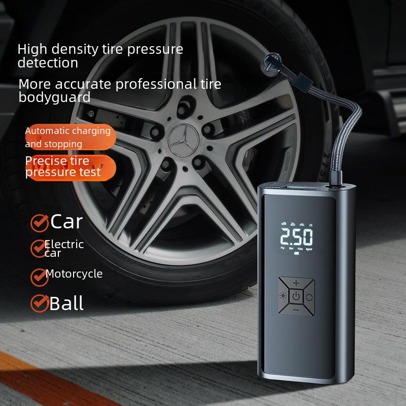 Portable Wireless Electric Car Air Pump with Lighting