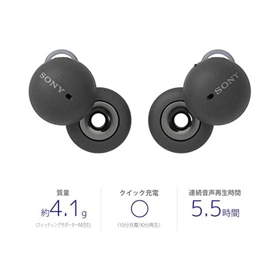 [Refurbished product] Sony LinkBuds: Completely wireless earphones/Small and lightweight 4.1g/Fully open style that can be worn at all times/Mic call