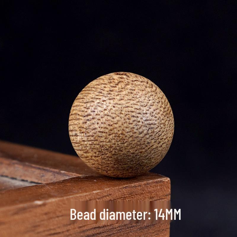 Brunei Agarwood Loose Beads Bracelet 14mm Pendant, Wooden Cultural Plaything, DIY Accessory.