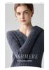Damen Schlank geschnittener V-Ausschnitt Kaschmirpullover - Herbst/Winter Zopfmuster Langarm Einfarbige Basis Schicht