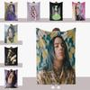 Thick Billie Eilish Blanket Double Sided Fuzzy Blanket Bedroom Supplies Lounge