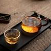 Chinese Style Heat Resistant Glass Fair Cup with Handle Chahai Tea Cup Home Kung Fu Tea Set Transparent Drinkware Accessories