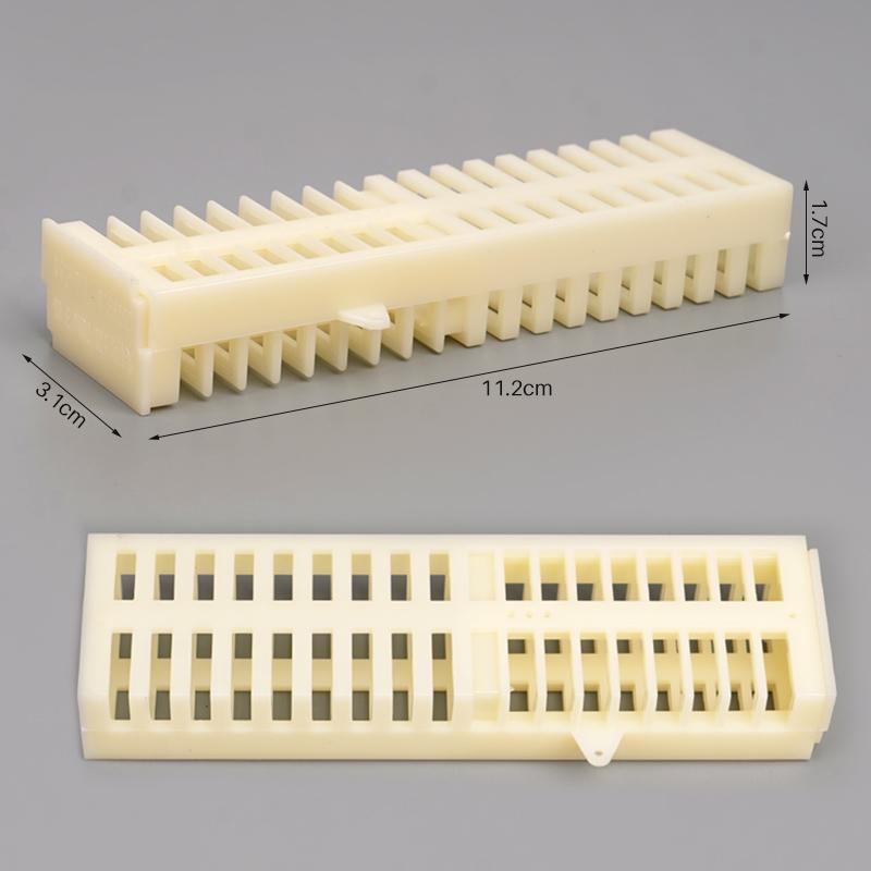 10/20Pcs Plastic Bee Queen Cage Lengthened Extendible Drawer Multifunction Rearing Anti Escape Catcher Beekeeping Supplies Tools
