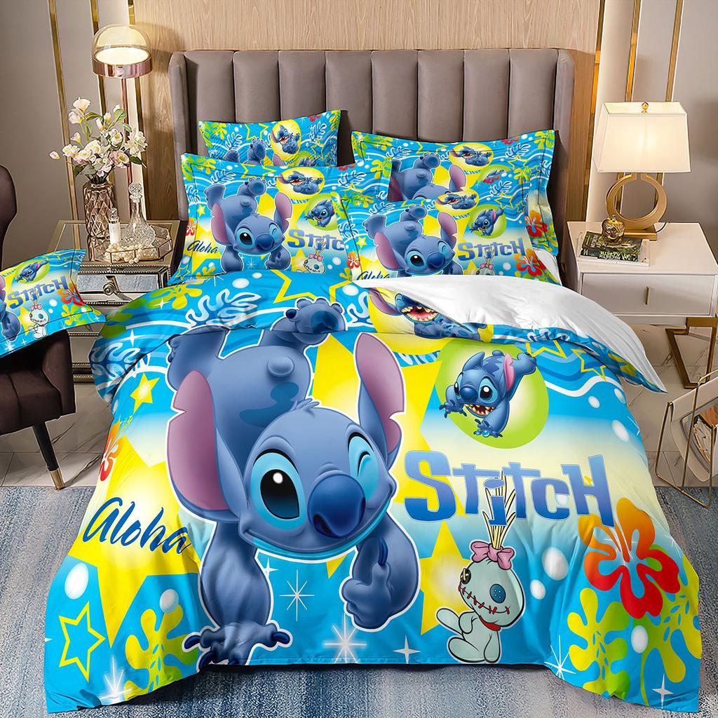 Digital Printing Three-Piece Cute Cartoon Quilt Cover 3D Bed Kit