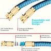 Expandable Garden Hose with High Pressure Spray Gun and Connector Set Flexible Water Hose for Car Washing Lawn Watering and Outdoor Cleaning