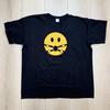 B&C Collection Mens 4XL Black Graphic Tee Yellow Smile Face Streetwear Punk Cool