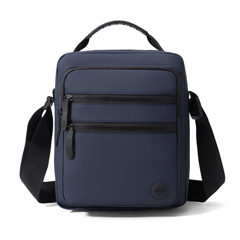 Men Oxford Crossbody Bag Multi Pocket Casual Shoulder Handbag for Travel Work