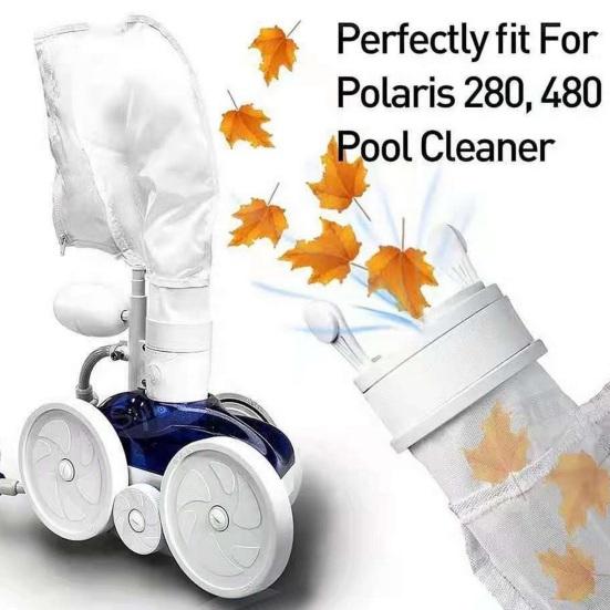 2 Pcs Pool Cleaner Filter Bag for Polaris Pool Cleaner 280/480 Models Fine Mesh