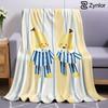Banana Pajama Cartoon Anime Print Flannel Blanket Soft Warm Throw for Kids Bedroom Sofa Bed Christmas Office Car