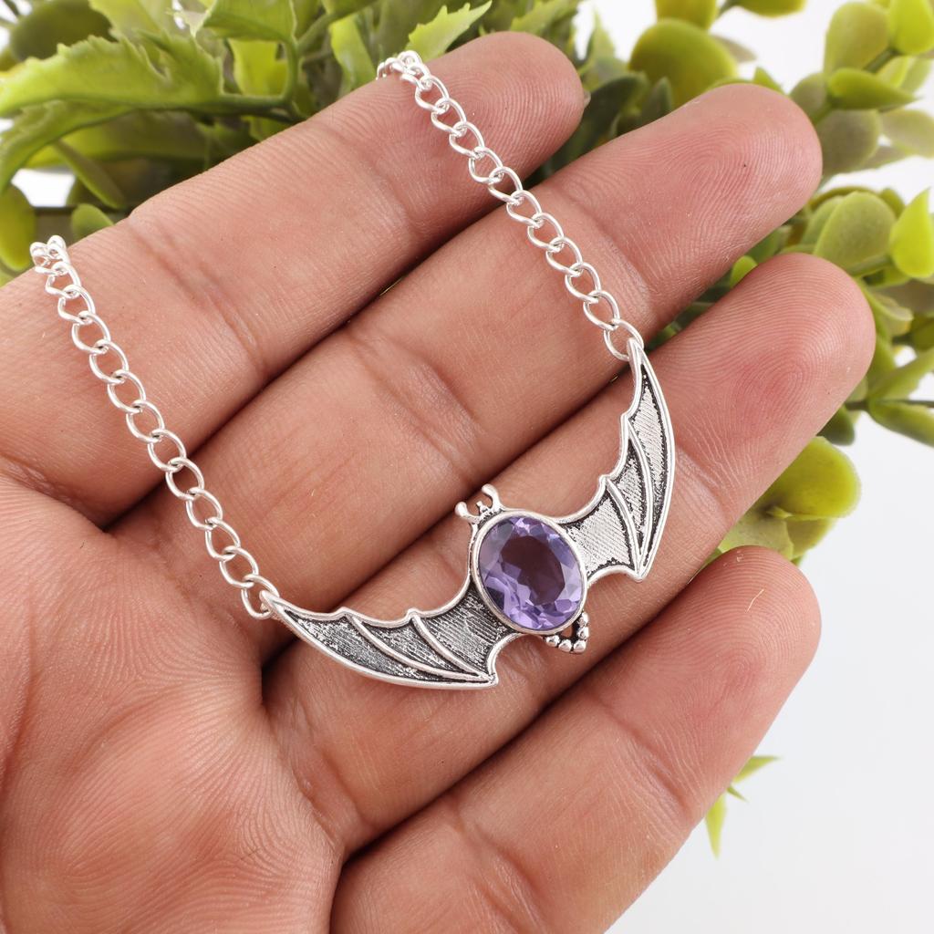 Iolite Gemstone Jewelry, 925 Solid Sterling Silver Pendant, Handmade Awesome Jewelry Gift For Mother, Spiritual Pendant For Gift