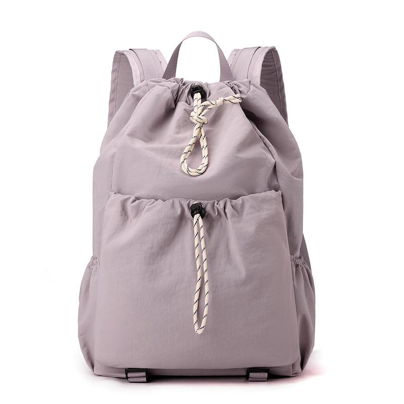 

Легкий водоотталкивающий рюкзак для занятий спортом на открытом воздухе, женский рюкзак со шнурком фиолетовый