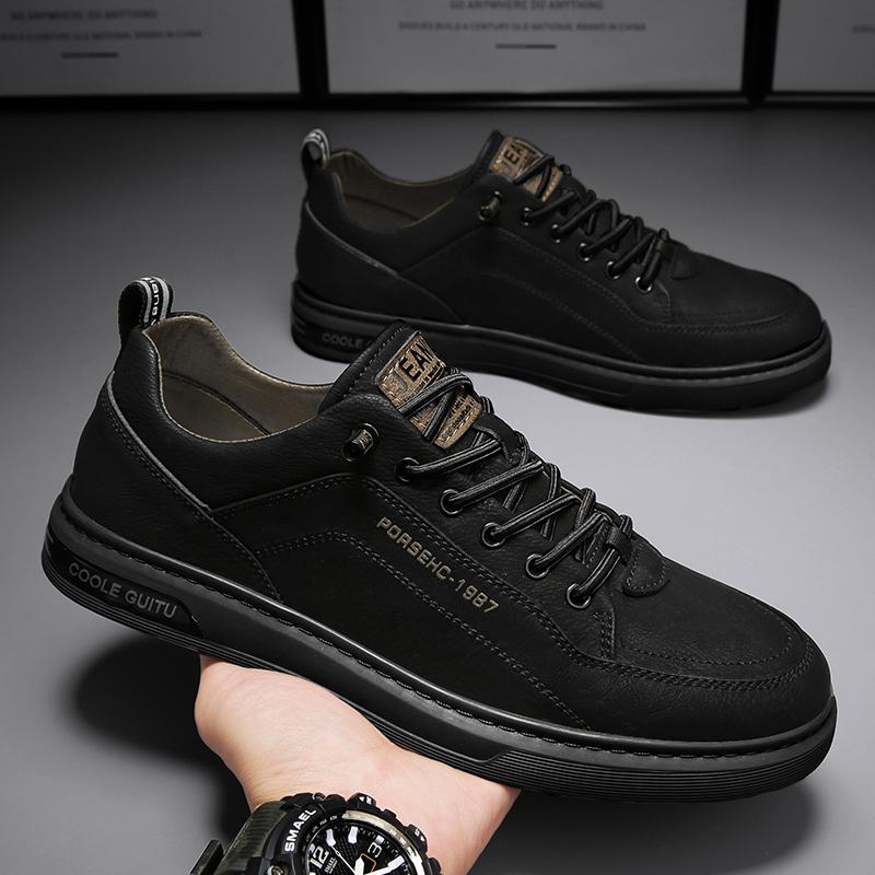 Summer soft-soled new sports board shoes casual leather shoes