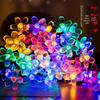 Outdoor Cherry Blossom Solar LED String Lights - Holiday & Courtyard Décor