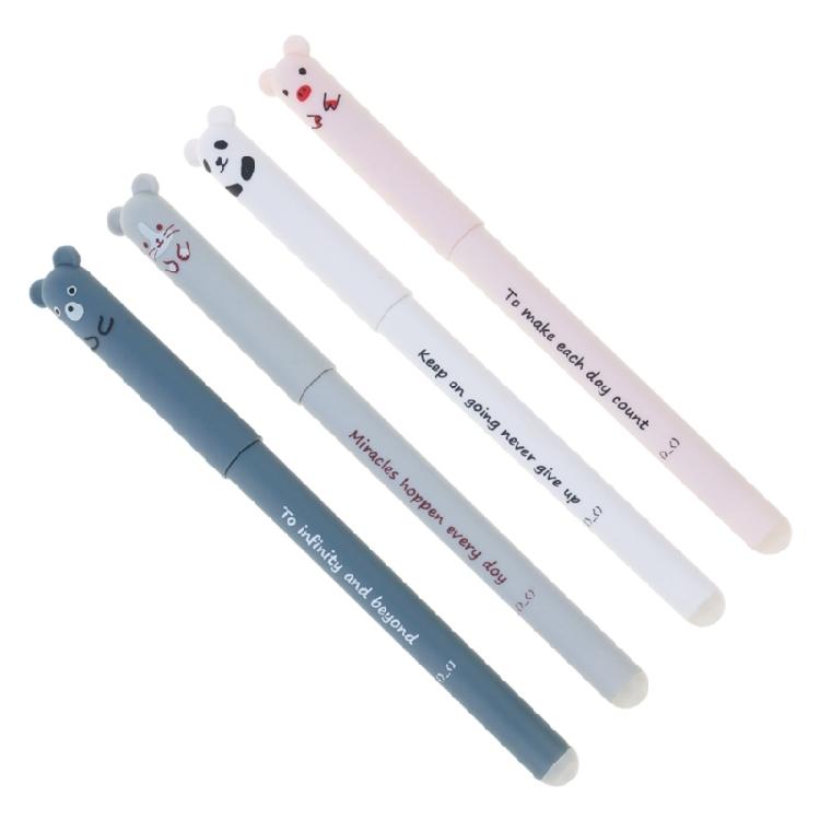 

Pack Of 4 Gel Pen 0.35mm Needle Tip Erasable Gel Pen Quick Drying Write Smoothly for Student Adult Noting Journaling 1