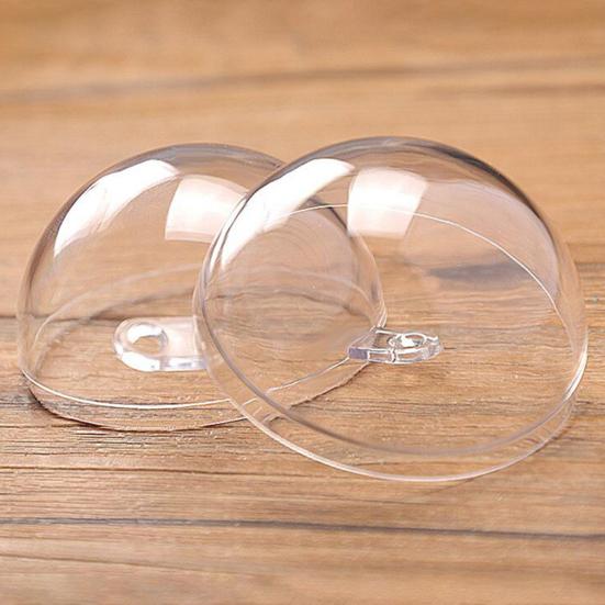 5 Τεμάχια Χριστουγεννιάτικη Μπάλα Διαφανής Γεμιζόμενη Κούφια Αθραύστη Αναχρησιμοποιήσιμη Διάταξη Σκηνής Διακόσμηση Εμπορικού Κέντρου Διακόσμηση Χριστουγεννιάτικου Πάρτι Κρεμαστή Μπάλα Πάρτι