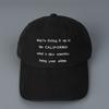 2026 Spring Summer New Korean Version Letter Embroidered Soft Top Curved Brim Sun Baseball Cap Washed Cotton Thin Sun Hat