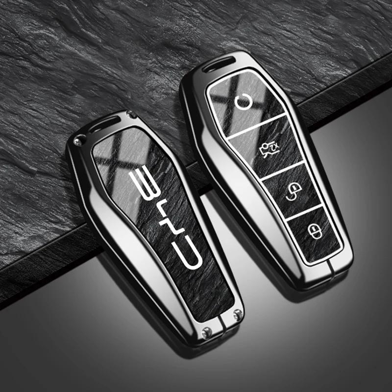 

Zinc Alloy TPU Car Key Case Cover Shell For BYD Song Plus Atto 3 Han EV Tang DM Qin Seal Dolphin Fob Holder Keychain Accessories