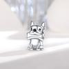Copper Moon Girl Dog Charms Beads Fit Original Bracelet Making Gift For Woman Jewelry Diy Fashion Pendant