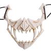 Halloween Horror Skull Mask Animal Bone Teeth Skull Horror Half Face Cover Halloween God Tengu Cosplay Costume Props Decoration