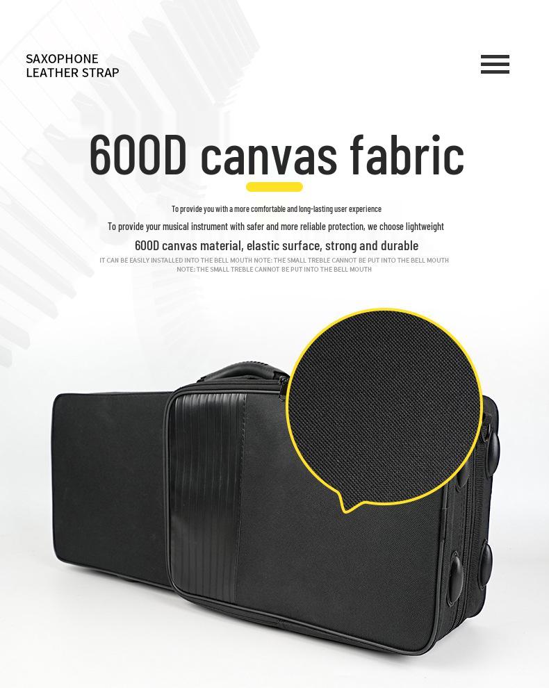 Portable Alto Saxophone Case - Shockproof, Drop-Proof Backpack with Single Shoulder and Handheld Options