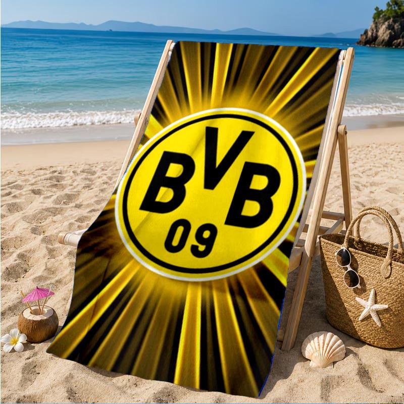 Borussia Fcfc Beach Towel, Quick-drying, Easy To Care For, Suitable for Both Fitness and Beach Vacations,Sports Essential