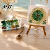 Creative Leisure Time Supplies DIY Mosaic Art Kit, Fantasy Circular Door Tile Craft Thoughtful Holiday Gift Sets Sea Glass Kit for Adults Beginners,
