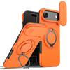 Case for iPhone Air - TPU+PC, Orange, With Stand