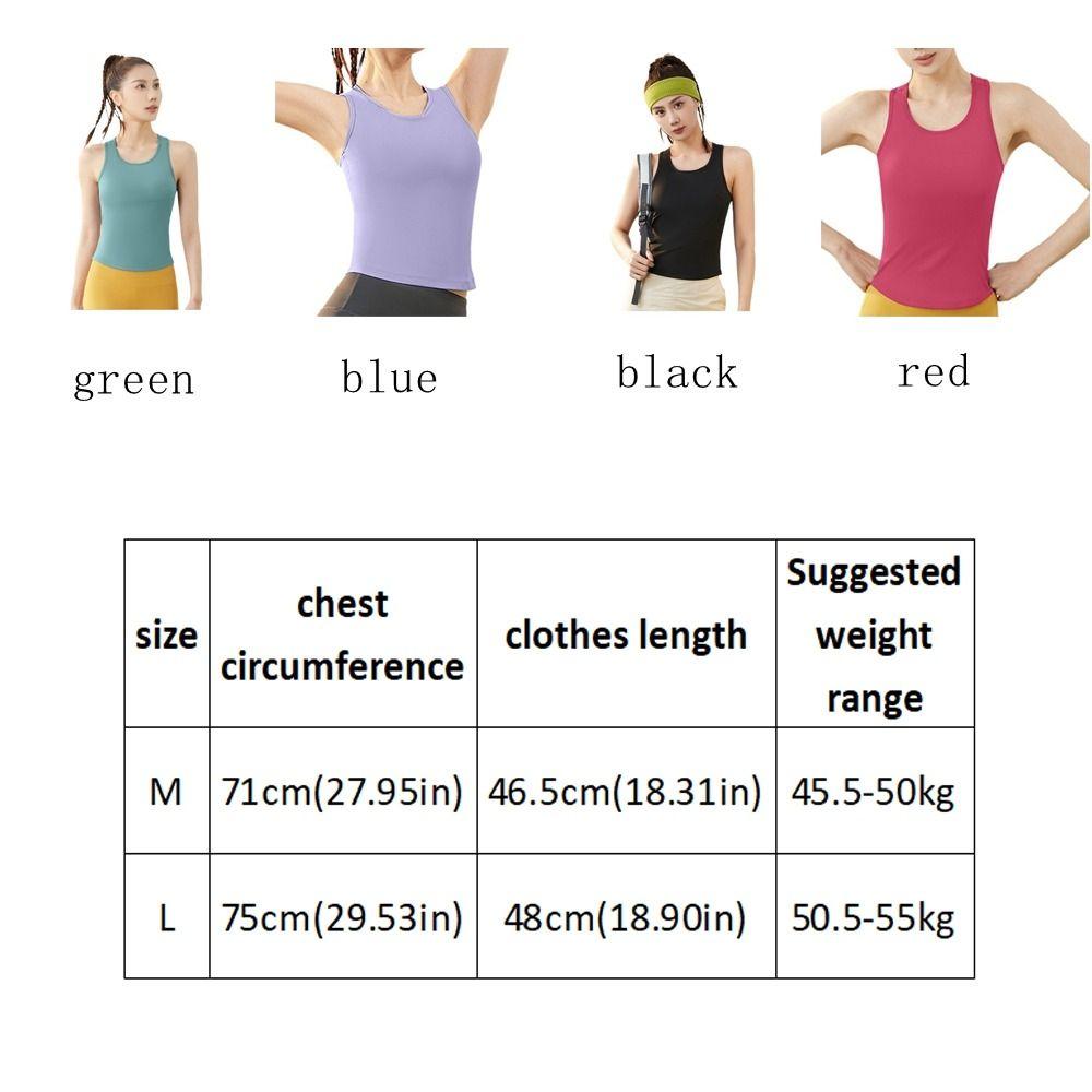 Anti-Light Yoga Vest Round Neck Design Tight Body Vest Flexible Fitness Tank Top  Yoga Practice