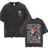 Men's T Shirts European Washed Cotton T-Shirt 2026 Women's Clot Sheeran Tour Short Sleeve Round Neck Casual Style Printed13