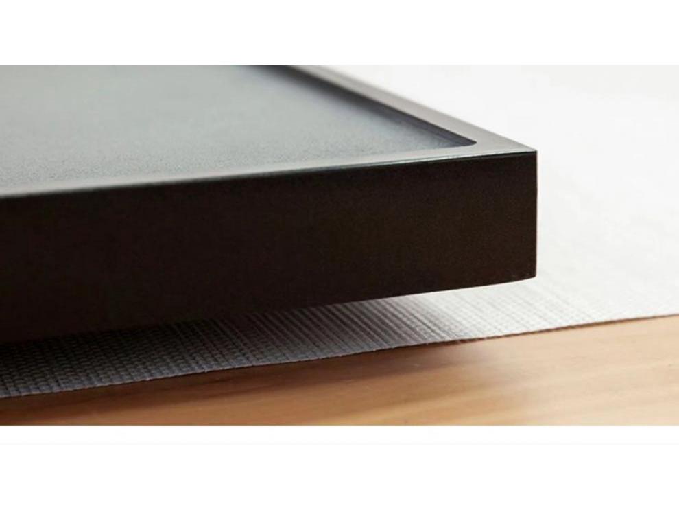 Black Gold Slate Tea Tray with Drainage - Simple Embedded Design