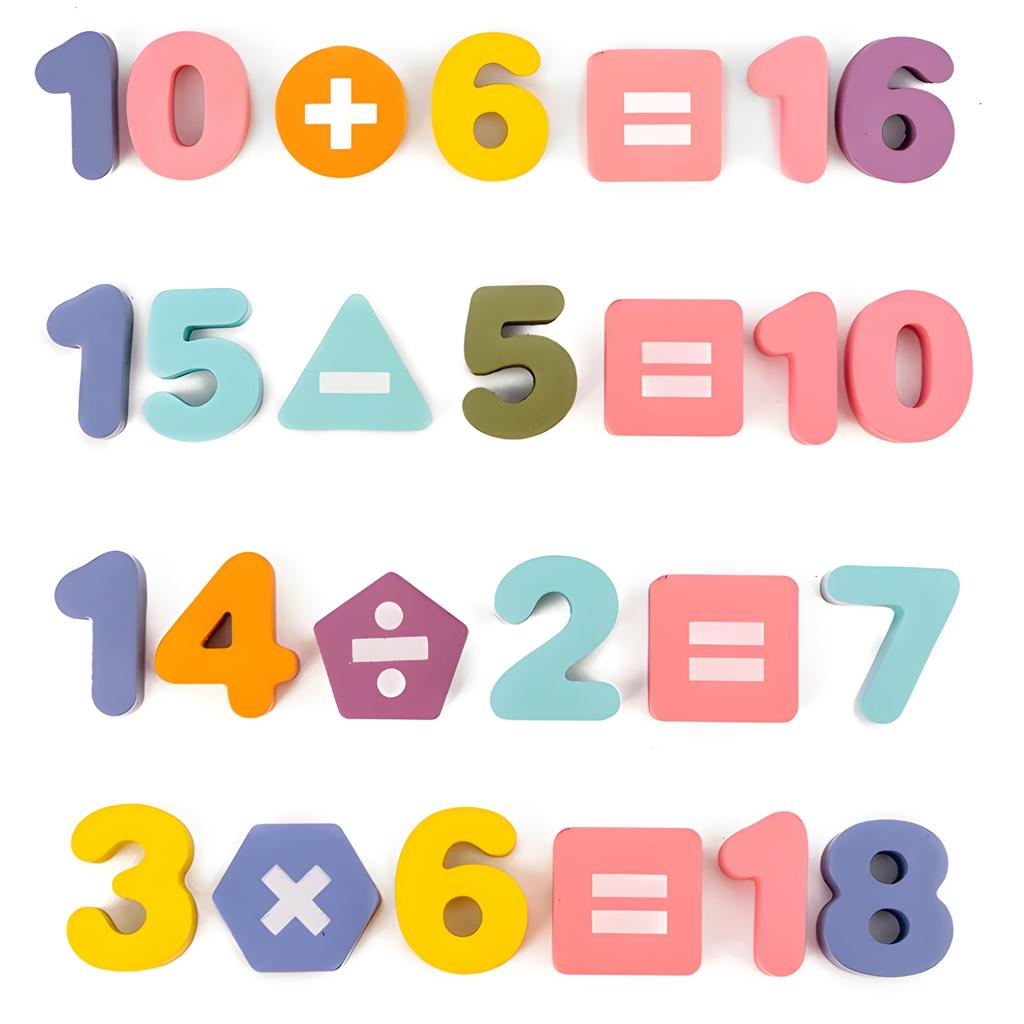 Puzzle de madera juguetes Montessori puzzle de números regalo para niños Navidad