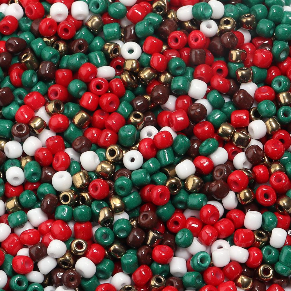40g/lot Mixed Color Glass Seed Beads 4mm Cute Mini Loose Rice Beads For Jewelry Making Supplies DIY Bracelet Necklace Keychain