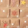 24 Fächer Weihnachten Ornamente Kalender Neues Design Hängender Baum Bedruckt Oxford-Stoff Adventskalender für Kinder Geschenke Zuhause