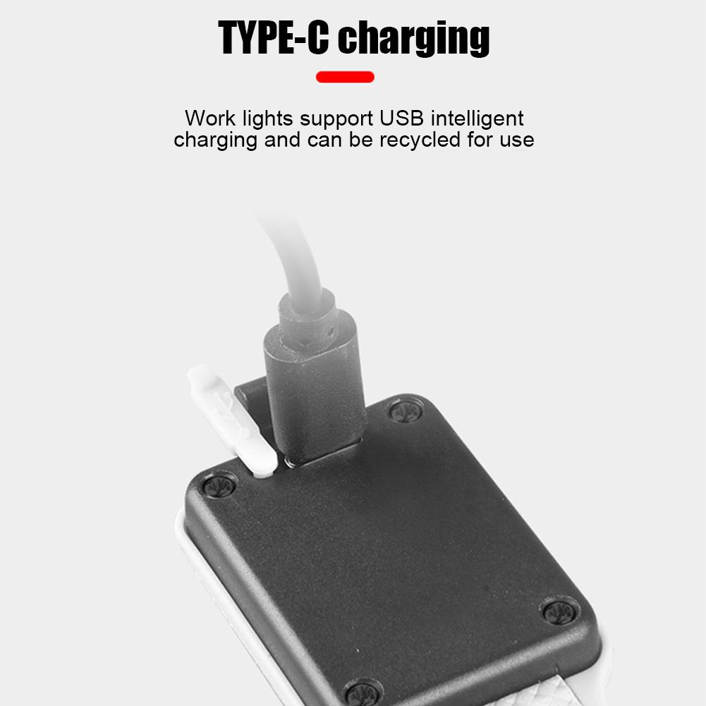 Led Wrist Lamp Type-C USB Rechargeable COB LED Armband Light 500LM Night Running Hiking Camping Light IPX4 Waterproof Flashlight