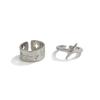 SHIXIN Lot de 2 Anneaux Ouverts Réglables Étoiles Irrégulières Hip Hop pour Hommes Anneau de Phalange Géométrique Creux Punk Bijoux de Rue Cadeaux