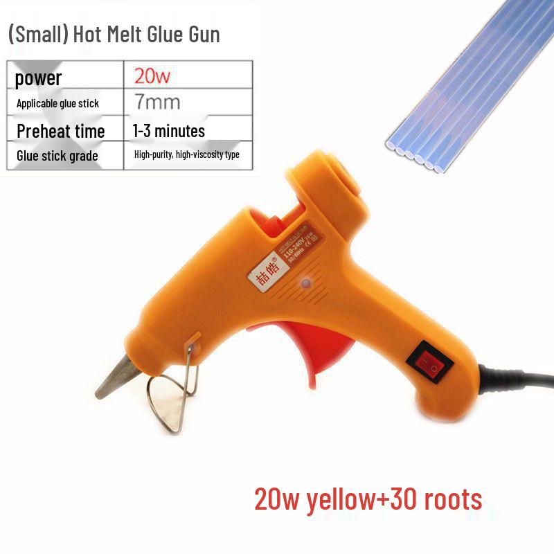 Multi-Color Household Hot Melt Glue Gun with 7/11mm Glue Sticks