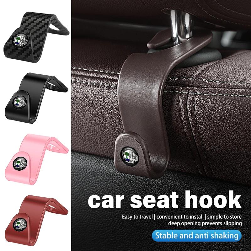 4pcs Car Rear Seat Hook Storage Hanger Organizer Accessories For Mercedes Benz AMG C180 C300 W124 W176 W177 C200 C260 GLC CLE