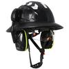 CE Full Brim Hard Hat W/ Built In Goggles Earmuffs Reflective Stickers ANSI Safety Helmets Construction Site Engineer Work Cap