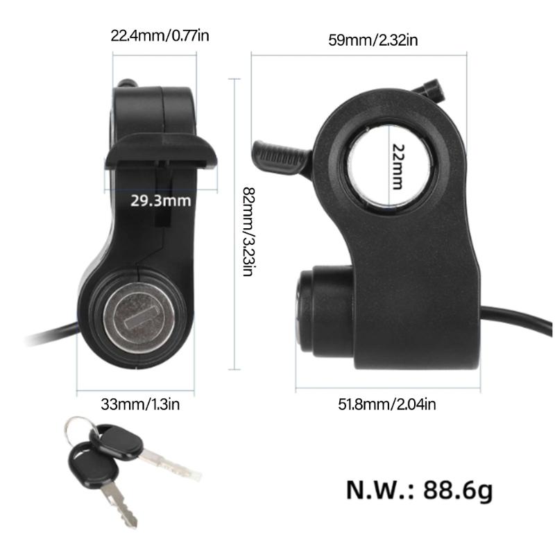 Electric Scooters Battery Lock Safe Switches Lock Ignites Lock for Enhancing Cycling Experience