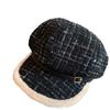 Plush Beret for Women in Autumn and Winter To Keep Warm and Show Face Small Octagonal Hat  Large Head Circumference  Fashionable Peaked Hat
