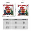 F-Caw-F Christmas Chicken X-Mas Pillowcase Double-sided Printing Polyester Cushion Cover Decoration Pillow Case Cover Home